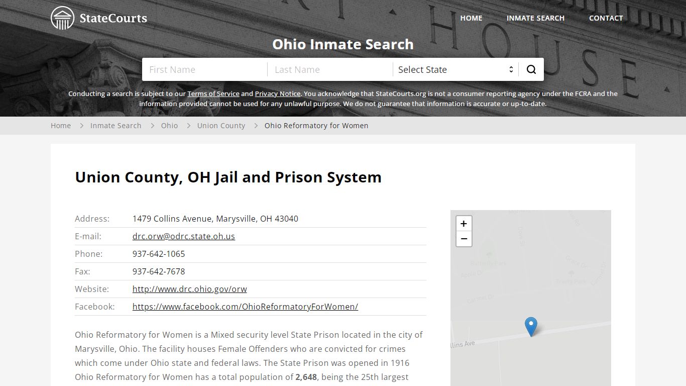 Ohio Reformatory for Women Inmate Records Search, Ohio - StateCourts